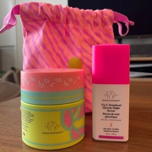 Drunk Elephant Bora Barrier Cream & T.L.C Glycolic Night Serum